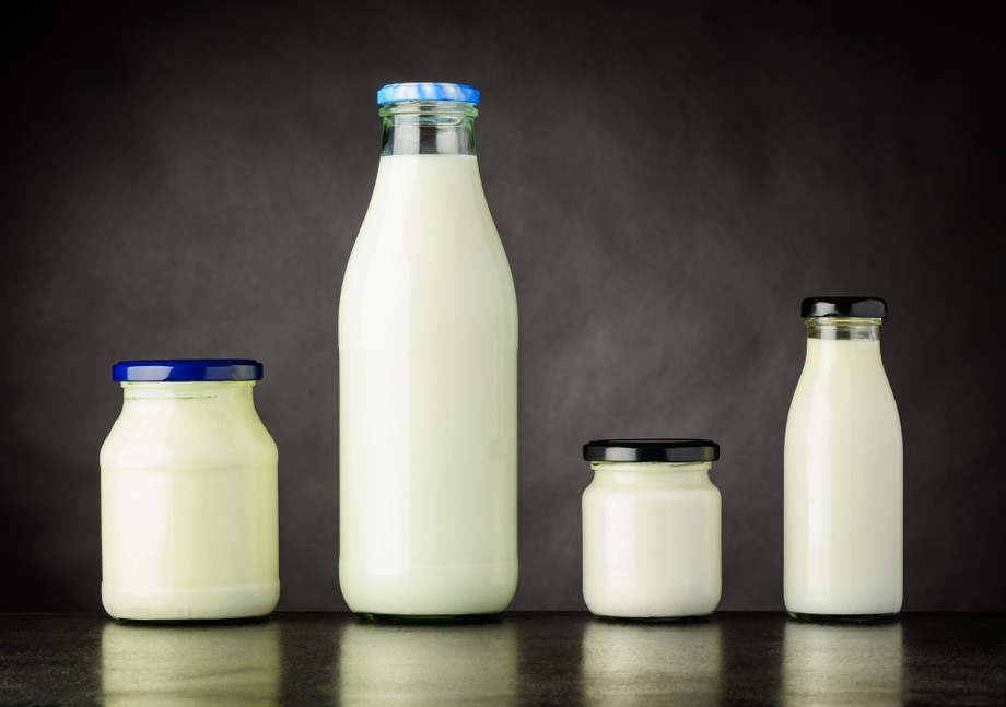 Milk and Dairy Products in Bottle and Jar